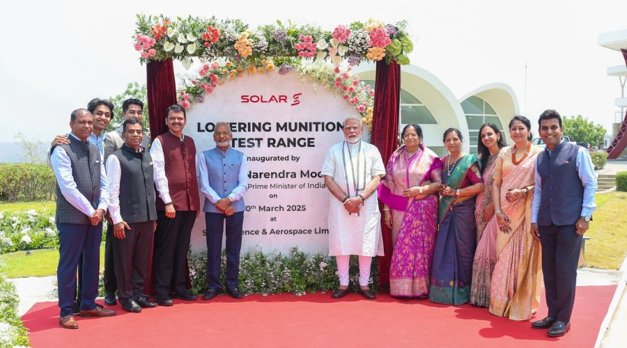 Hon'ble PM Shri Narendra Modi visits Solar Defence and Aerospace Ltd's facilities 